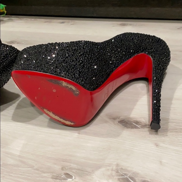 38.5 Louboutin Daffodile Strass 160 Pumps - Picture 8 of 8